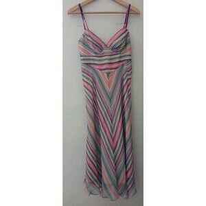 Vintage 90s Betsey Johnson 100% Silk Maxi Dress